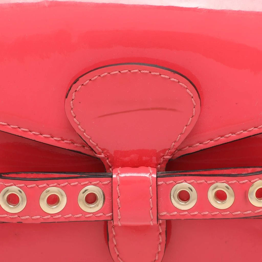 RED Valentino RED Valentino Red Patent Leather Bow Clutch Bag 5