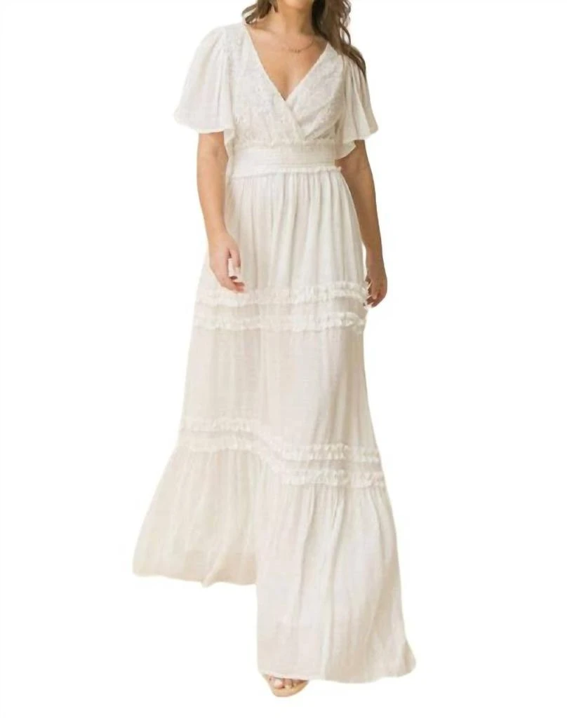 Lace Maxi Dress In White  On Sale Now with Up to 47% Off | Discover  Exclusive Deals & Savings at BeyondStyle  Authentic FLYING TOMATO  women|clothing|dresses with Limited-Time Discounts, Free Shipping,