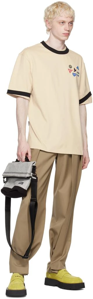 ADER error Beige Patch T-Shirt 4