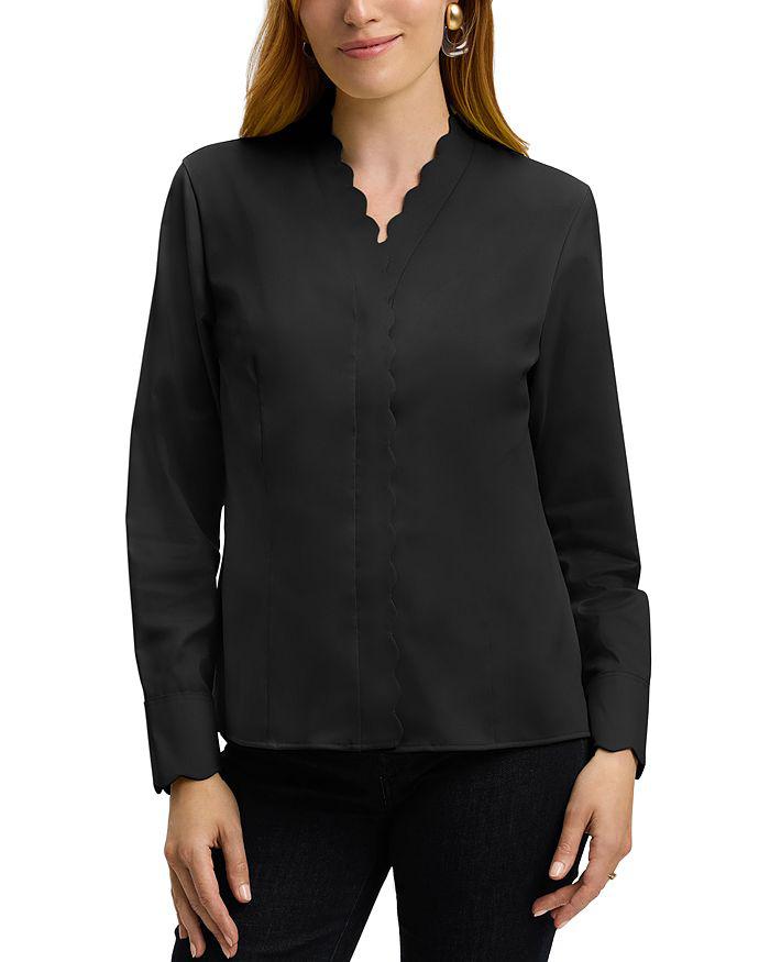 FOXCROFT Bridget Matte Sateen Shirt