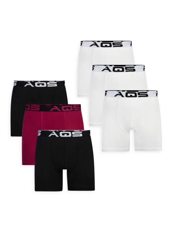 AQS 6-Pack Assorted Boxer Briefs 1