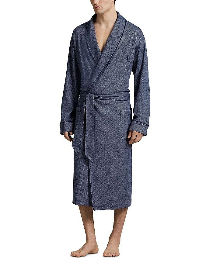 Ralph Lauren Herringbone Jacquard Robe