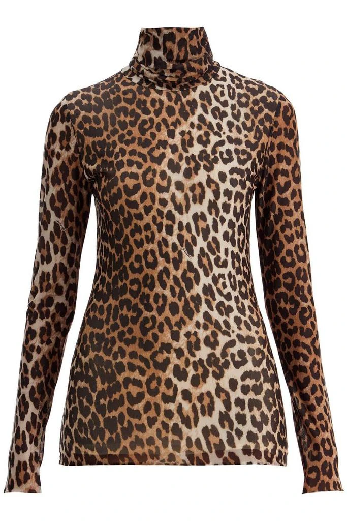 Ganni Ganni Leopard Print Top 1
