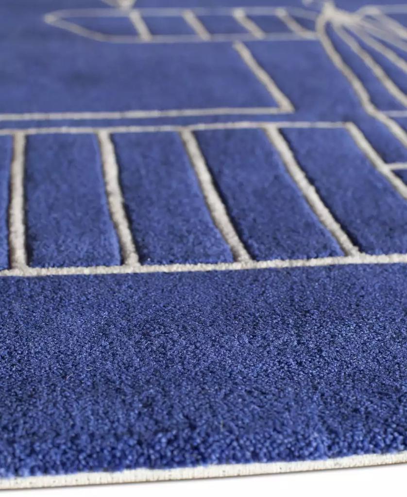 Momeni Lil Mo Hipster LMT-16 Aero Navy 4'x6' Area Rug