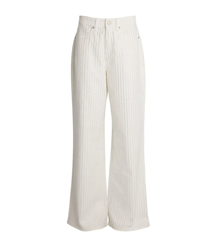 Good American Embellished Good Ease Relaxed Jeans 1