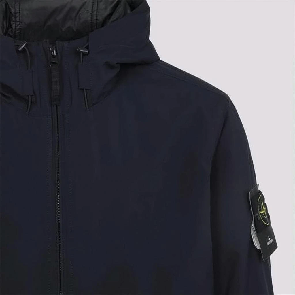 Stone Island Padded Jacket with Front Zipper and Hood 5
