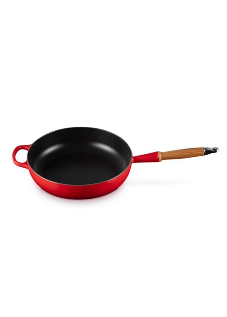 Le Creuset Signature cast iron saute pan with wooden handle 28cm 3.6l 2