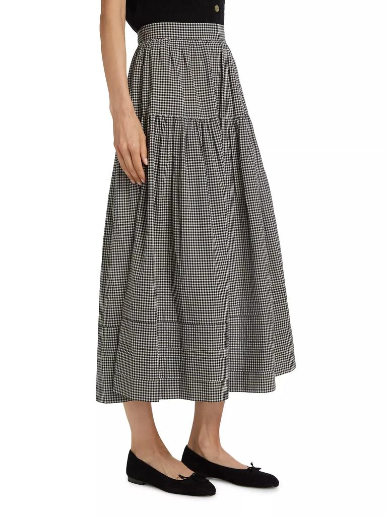 DÔEN Sebastiane Gingham Maxi Skirt 4