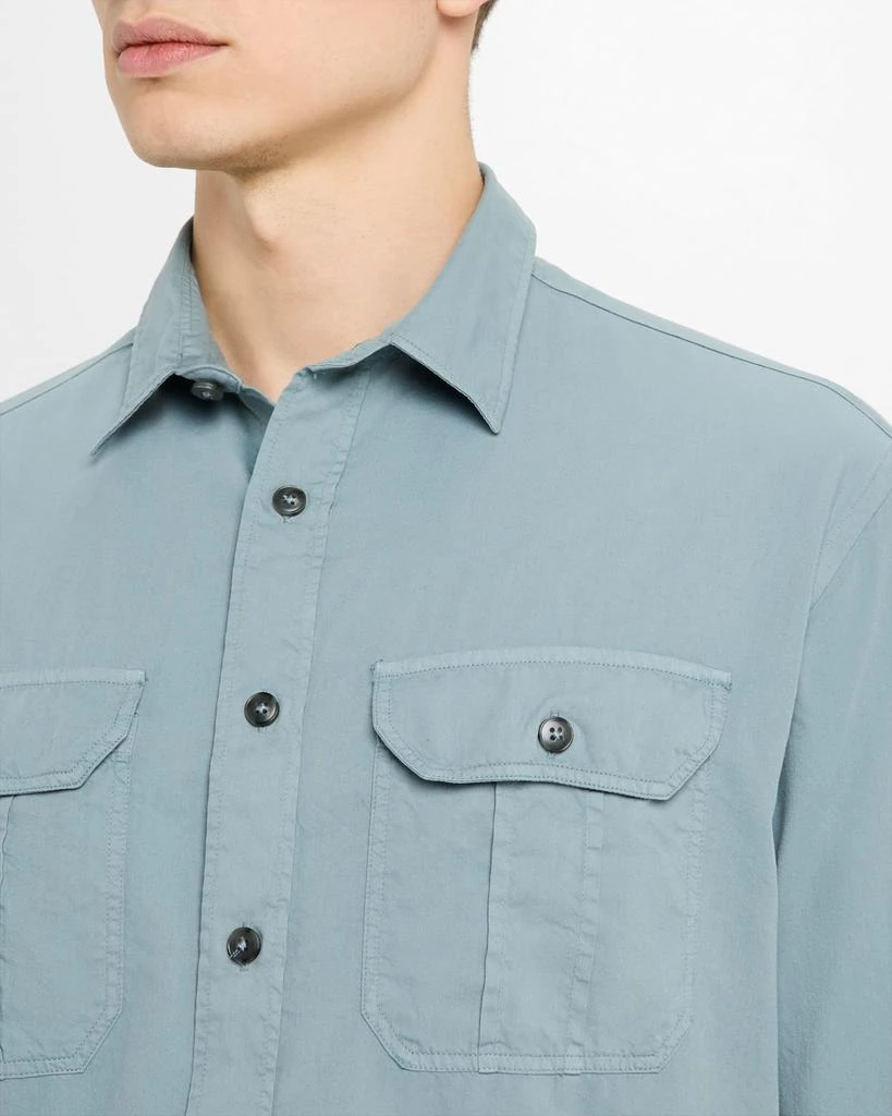 Canali Men's Garment Dyed Casual Button-Down Shirt 5