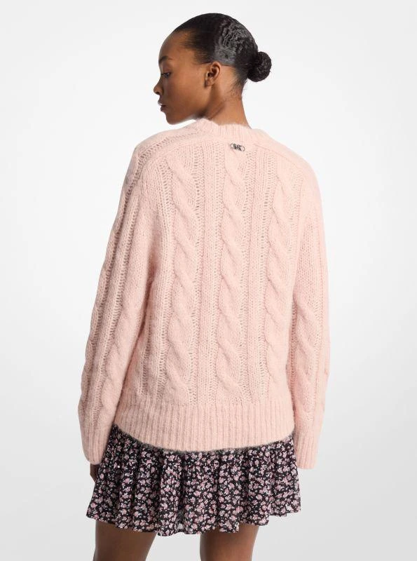 Michael Kors Cable Knit Nylon and Alpaca Blend Sweater 2