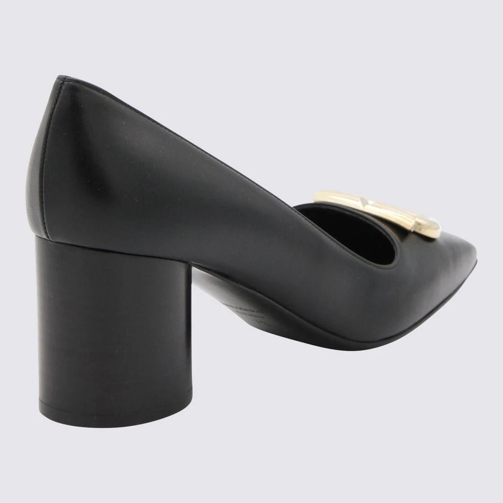 Salvatore Ferragamo Salvatore Ferragamo Black Leather Pania Pumps 2