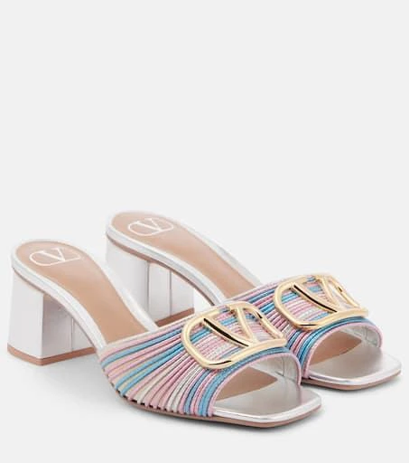 Valentino VLogo Signature crochet mules 1