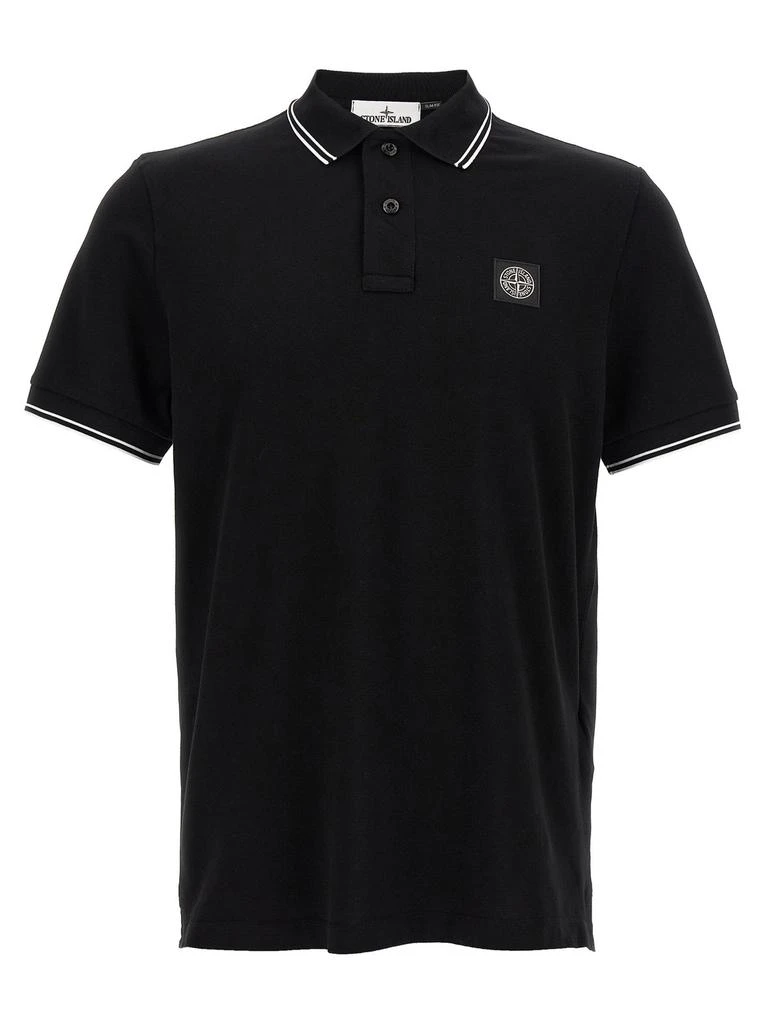 Stone Island Stone Island Logo Patch Buttoned Polo Shirt 1