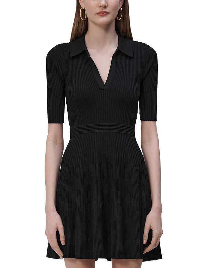 SIMKHAI Patricia Core Compact Rib Polo Dress