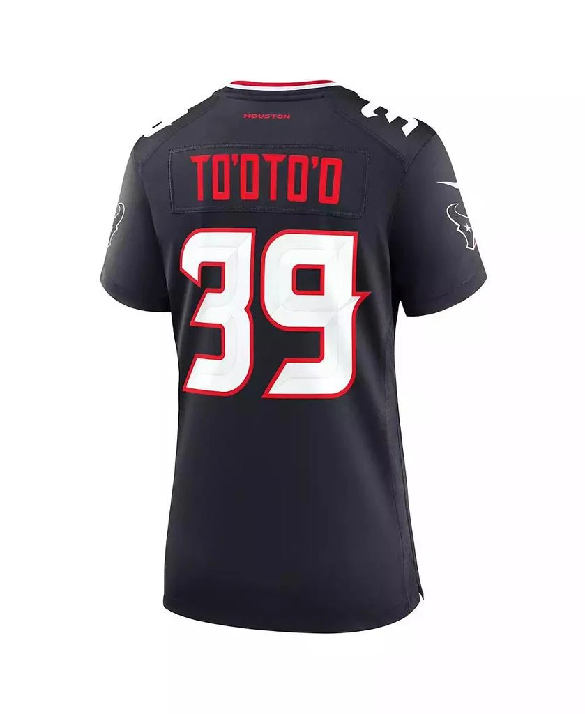 NIKE Women's Henry To'oTo'o Navy Houston Texans Team Game Jersey 3