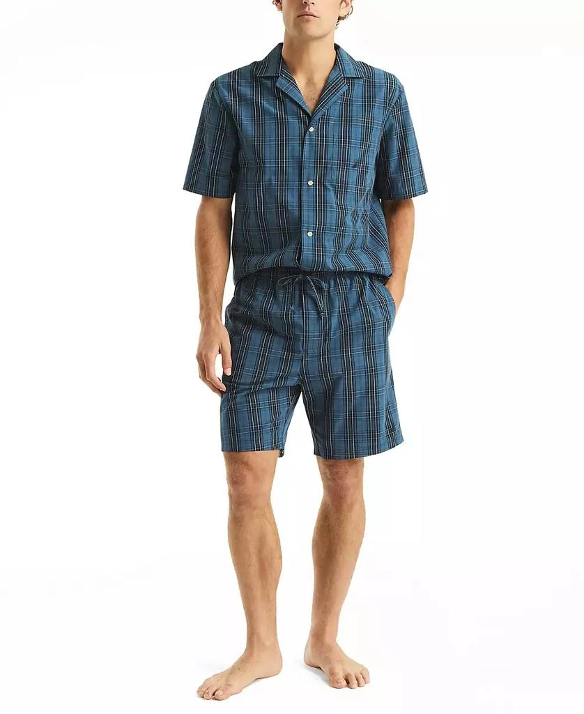 Nautica Men's Crafted Plaid Poplin Sleep Short 2