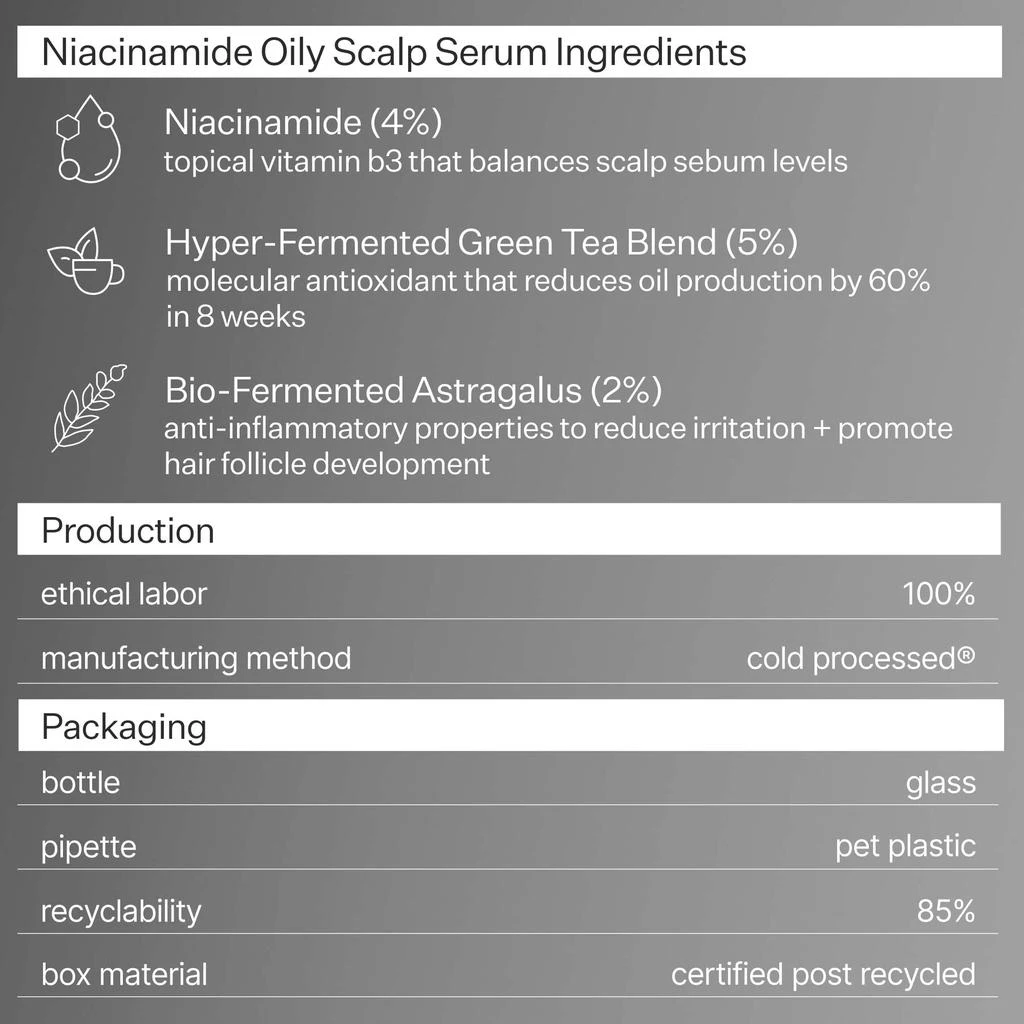 Act+Acre Act+Acre 4% Niacinamide Oily Scalp Serum 2.2 oz 7