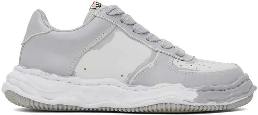 Maison MIHARA YASUHIRO White & Gray Wayne Sneakers