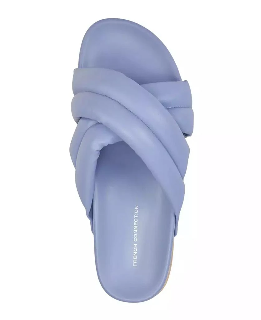French Connection Women's Hayden Criss-Cross Flip Flop Slide Sandals 4