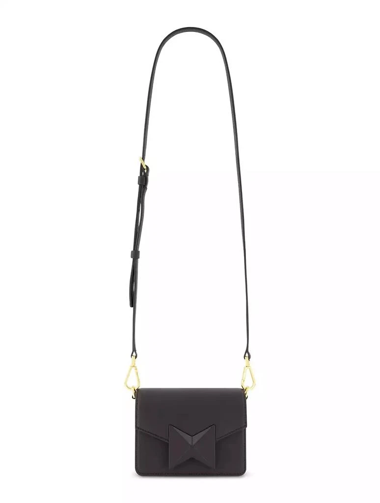 Mac Duggal Mini Leather Gold Strap Crossbody Bag 3