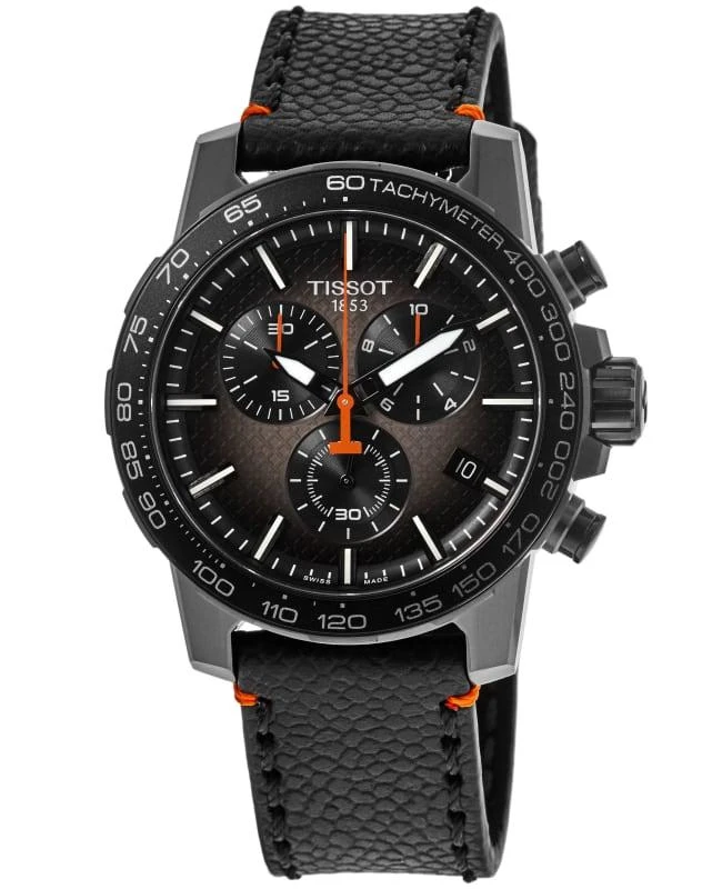 Tissot Tissot Supersport Chrono Basketball Edition Black Dial Leather Strap Men's Watch T125.617.36.081.00 1