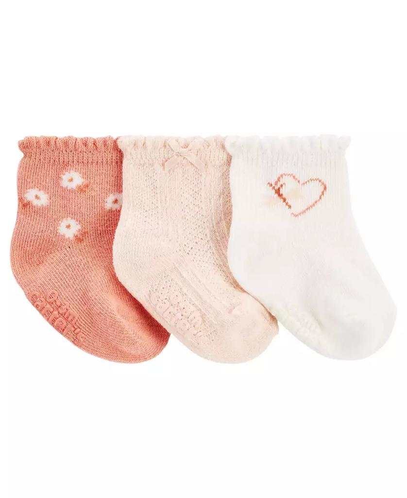 Carter's Baby Girls Socks, Pack of 3