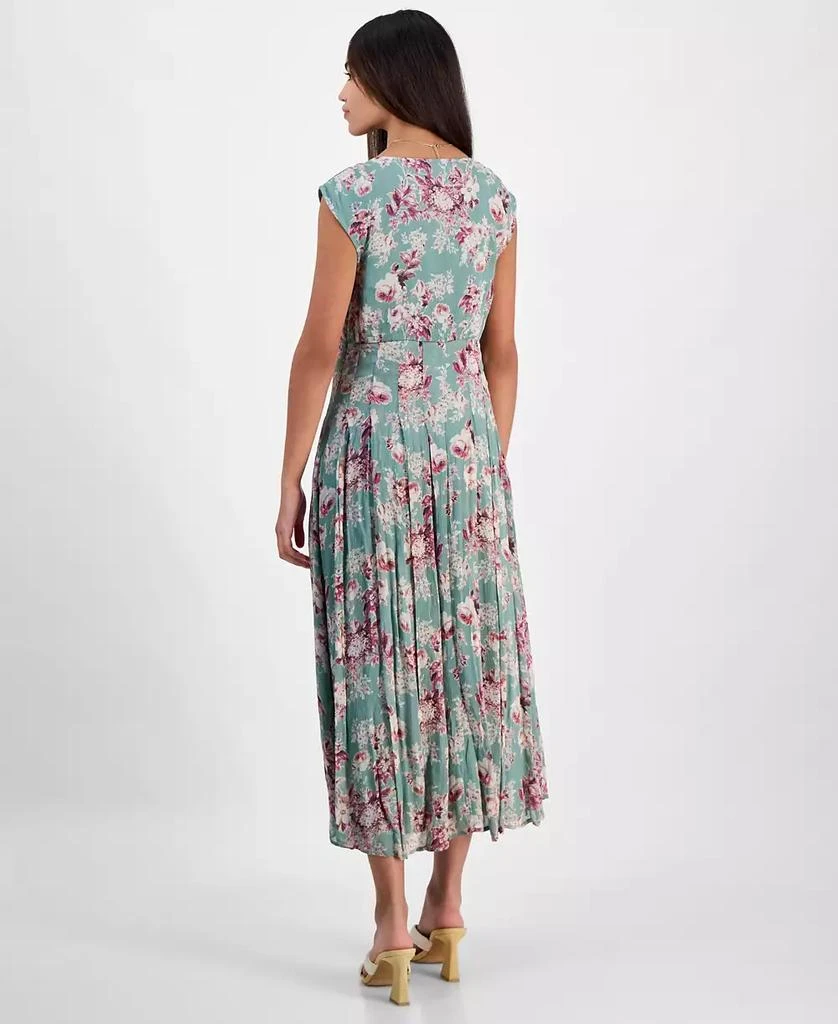 Lucky Brand Women's Pleated Button Down Midi Dress 2