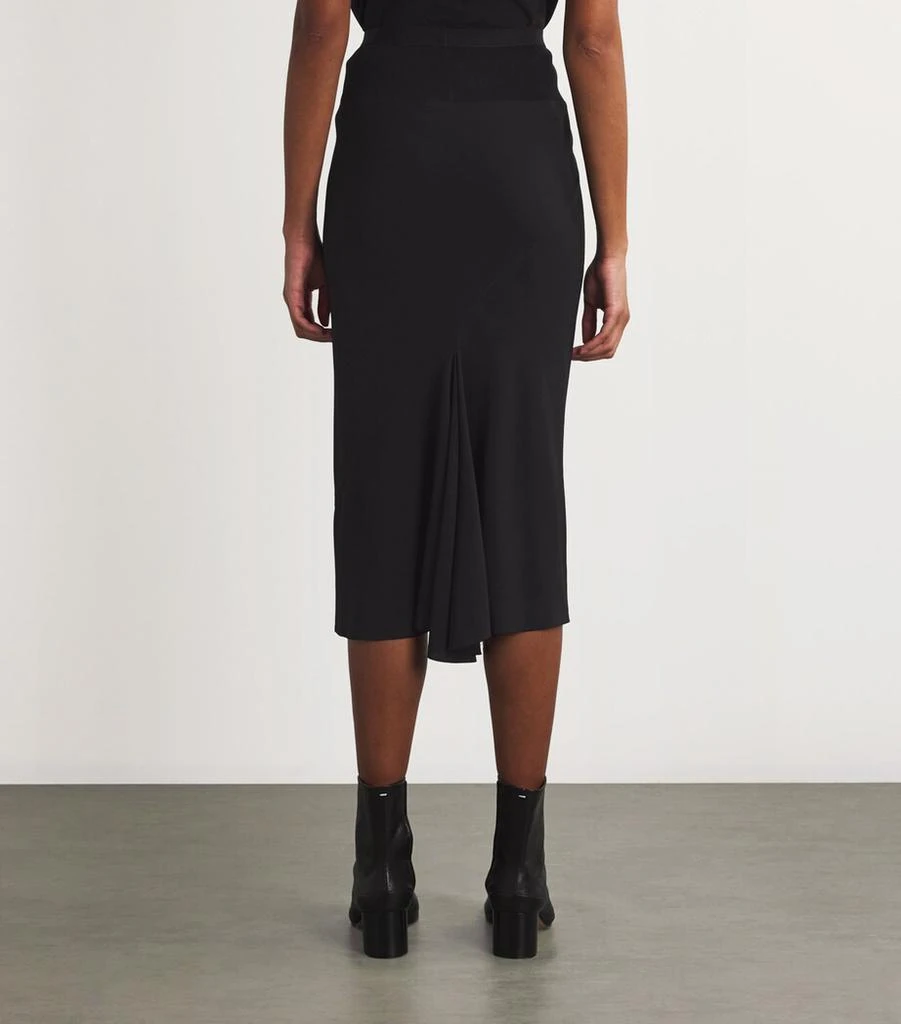 Rick Owens Knee Bias Midi Skirt 4