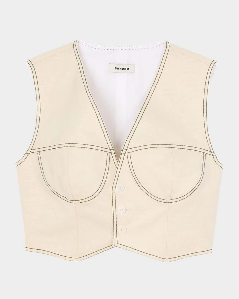 Sandro Leonie Sleeveless Top 1