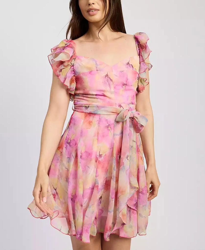 En Saison Women's Amari Ruffle Mini Dress 4