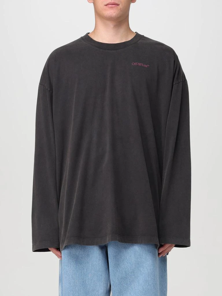 Off-White Off-white long-sleeve cotton t-shirt with print 1