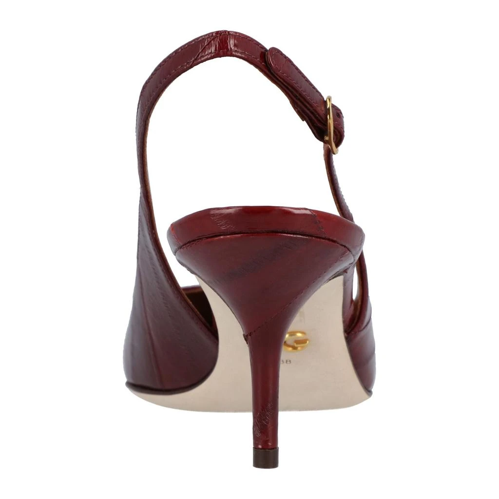 Dolce & Gabbana Dolce & Gabbana Slingback Pumps in eel leather in red 3