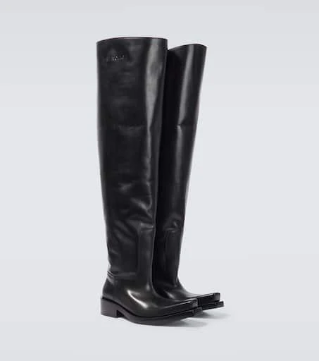 Balenciaga Santiago over-the-knee leather boots 5