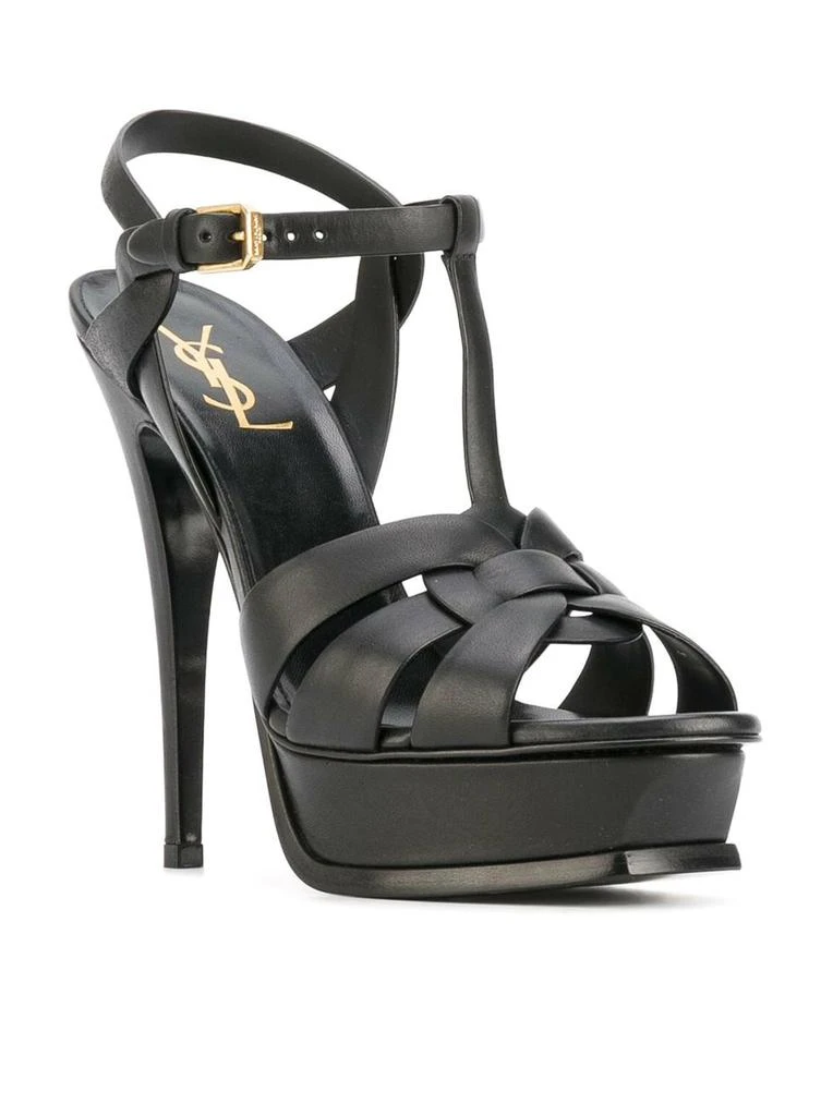 Yves Saint Laurent TRIBUTE PLATFORM SANDALS IN SOFT LEATHER 3