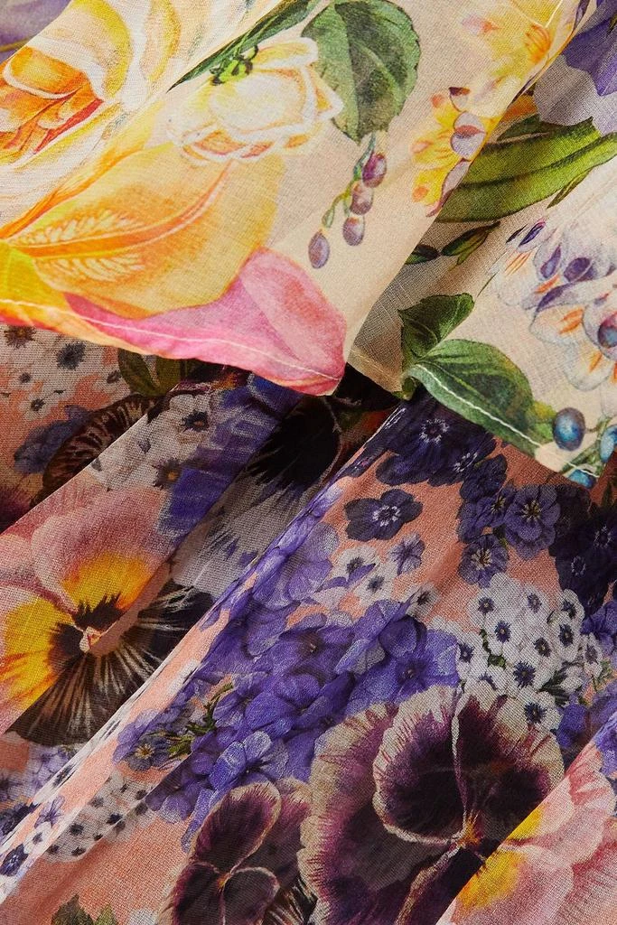 Zimmermann Tiered floral-print gauze dress 4