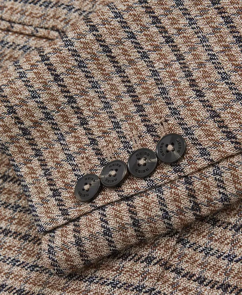 REISS Women's River Check Single-Breasted Blazer 7