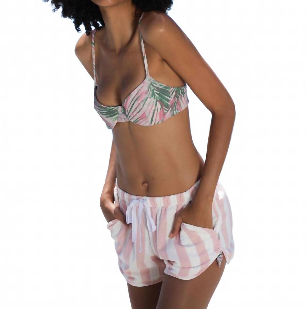 LVHR Kiera Bra Top In Palm Print