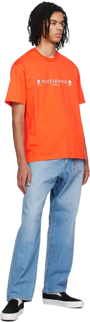mastermind WORLD Orange 3D Skull T-Shirt 4