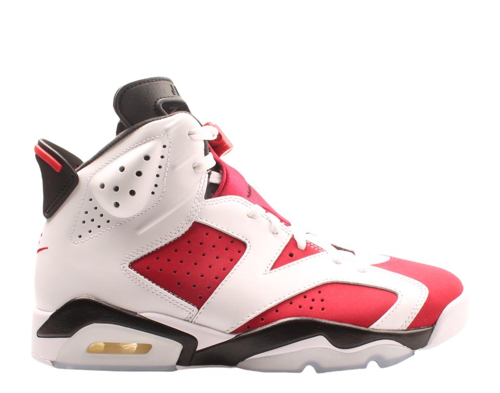 Jordan Nike Air  6 Retro White/Carmine-Black Men's Basketball Shoes CT8529-106