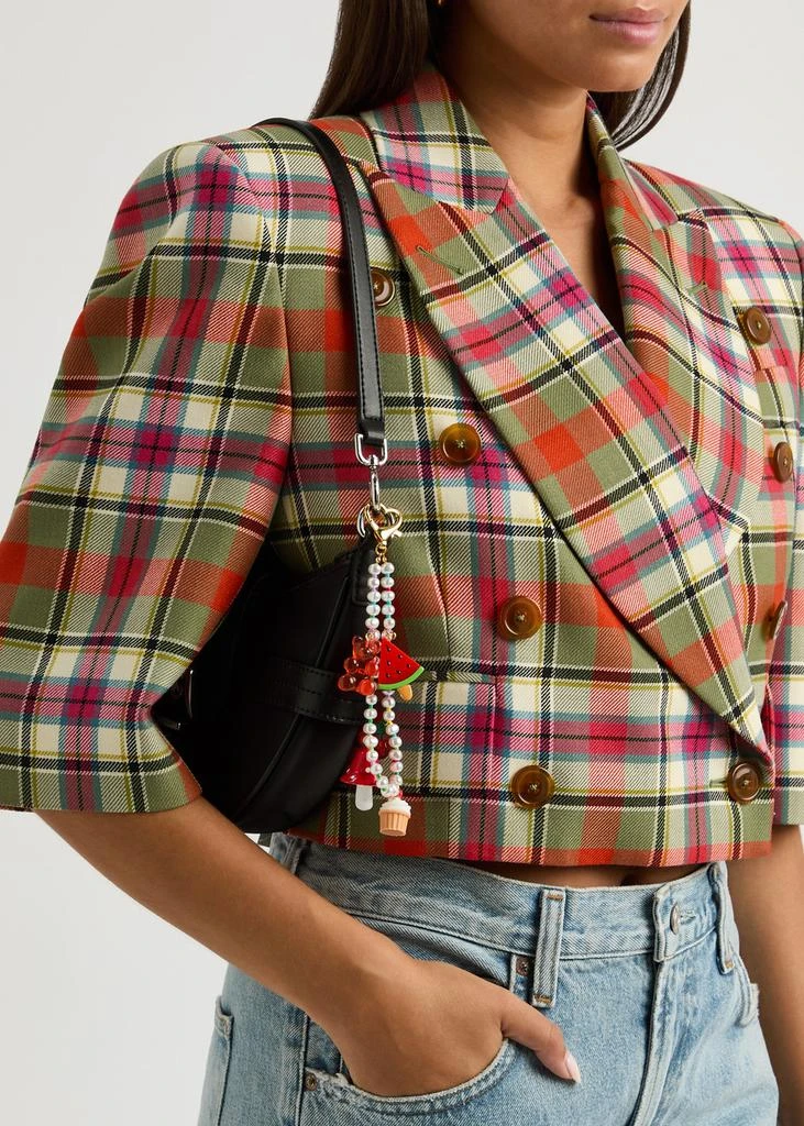 Crystal Haze XOXO beaded bag charm 2
