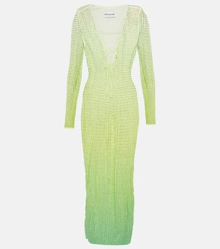 Self Portrait Crystal-embellished maxi dress 1