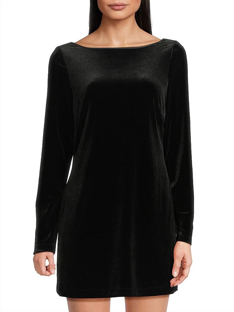 Ciao Lucia Genevieve Back Cut Out Velvet Minidress 3