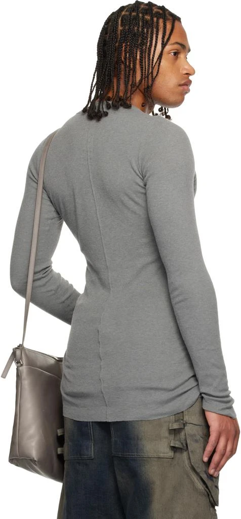 Rick Owens Gray Concordians Rib LS T-shirt 3