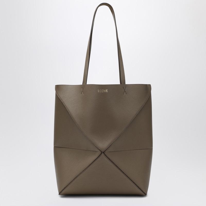 Loewe Medium Puzzle Fold Tote bag in taupe