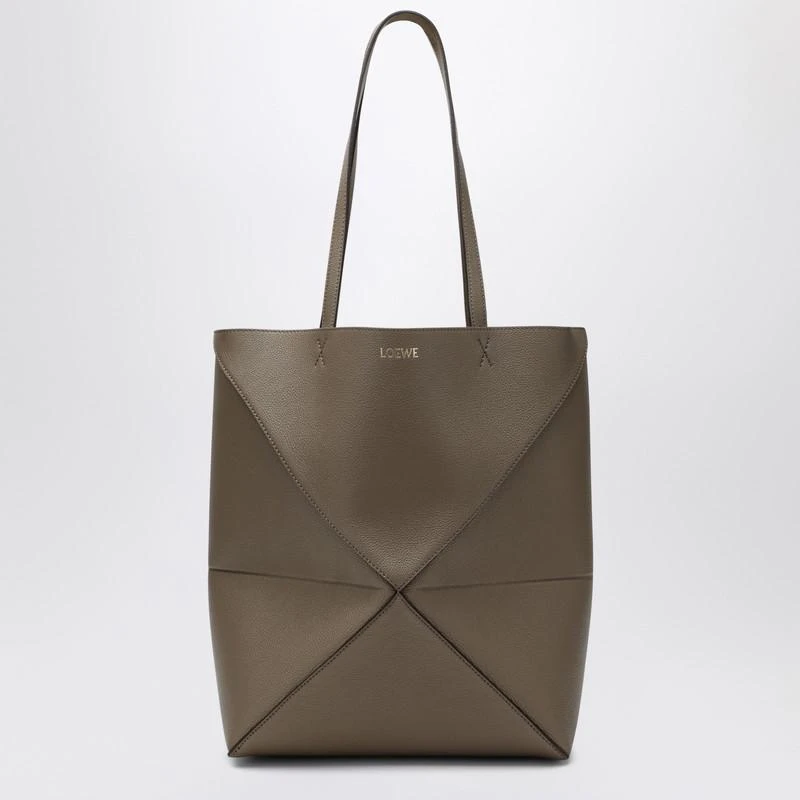 Loewe Medium Puzzle Fold Tote bag in taupe 1