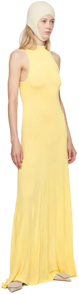 Jacquemus Yellow 'La robe maille Sculta' Maxi Dress 4