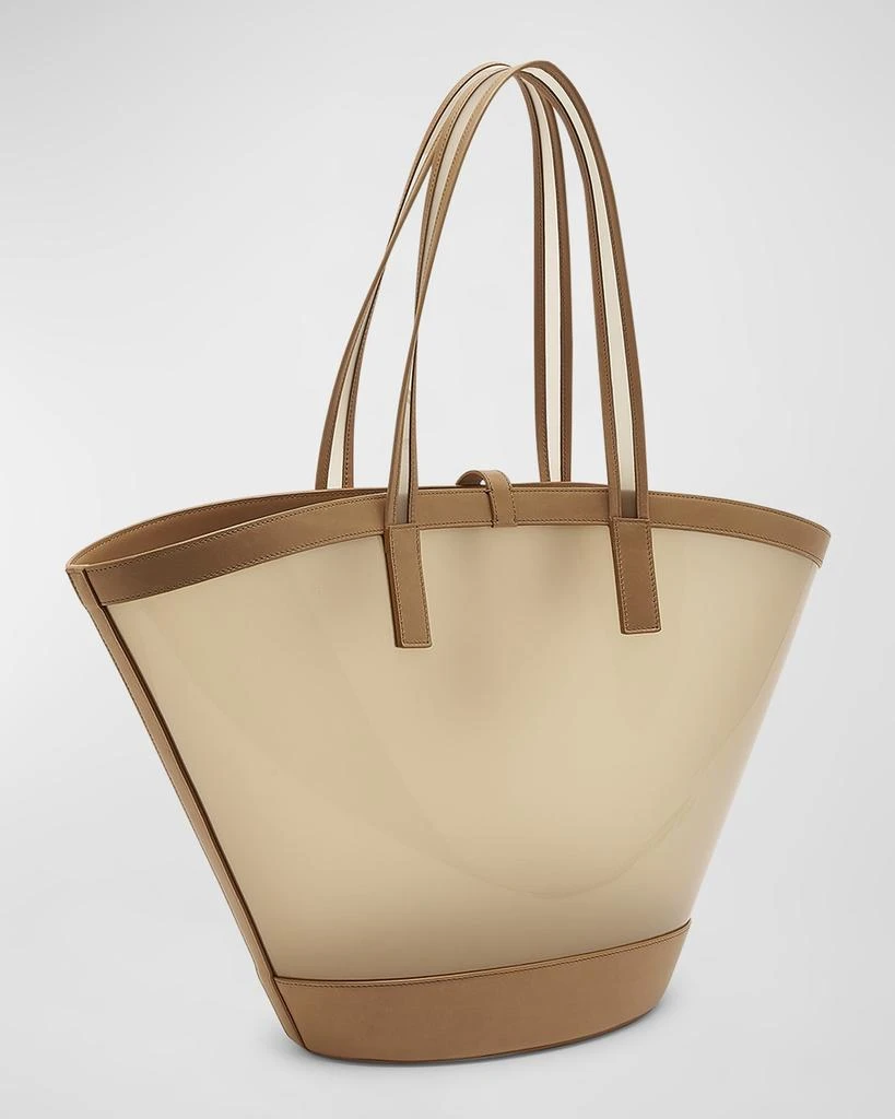 Yves Saint Laurent Medium YSL Vinyl Tote Basket Tote Bag 6