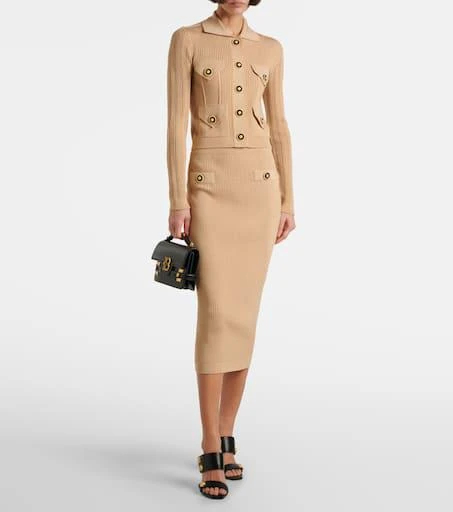 Balmain Ribbed-knit cardigan 2