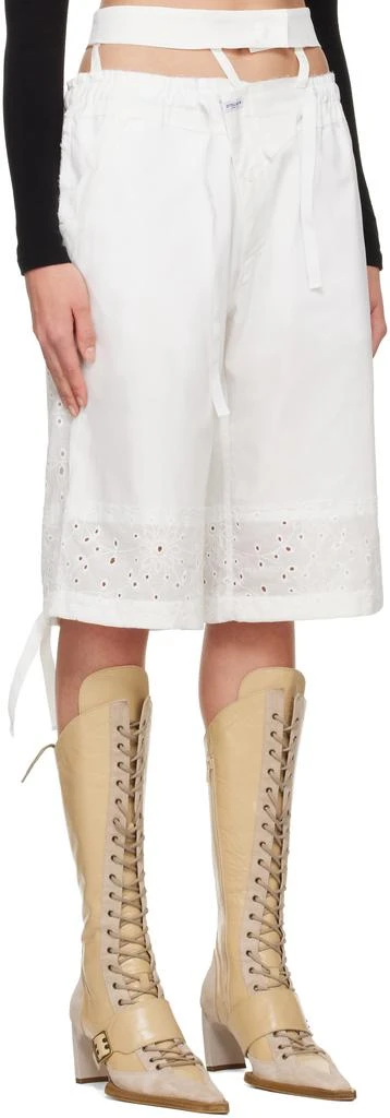Ottolinger White Baggy Cargo Shorts 2