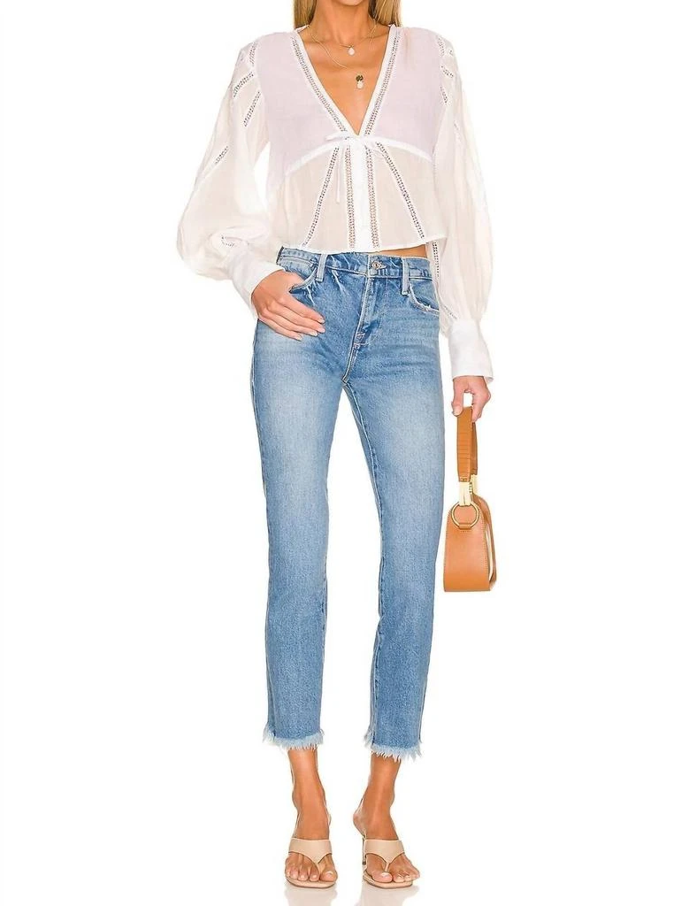 FRAME Le High Straight Jeans In Utopia 1